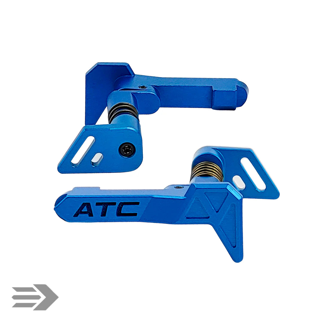 AirTac Customs “Shard” Aluminum M4 Mag Release – Blue (for Gel Blaster Only)