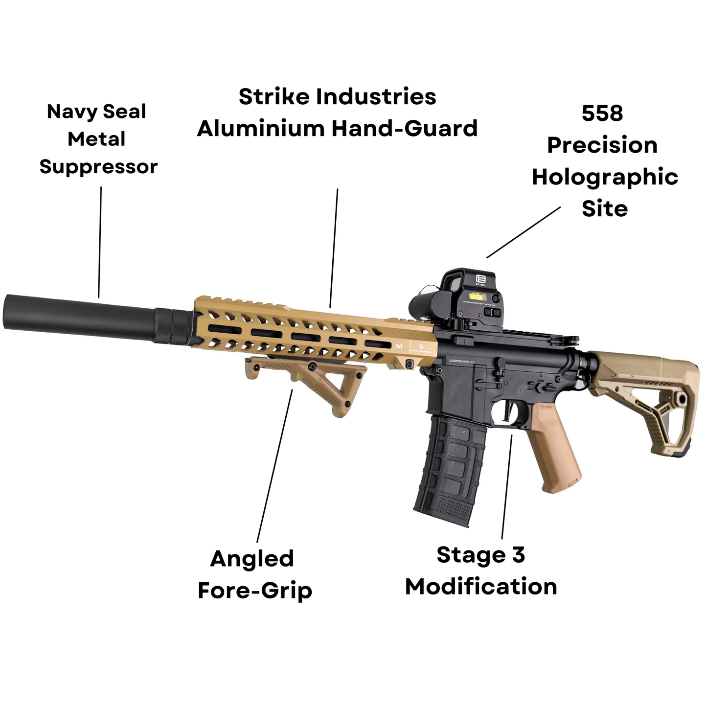 "M4A1 Extreme" Comp CGB Custom - Gel Blaster (Metal)