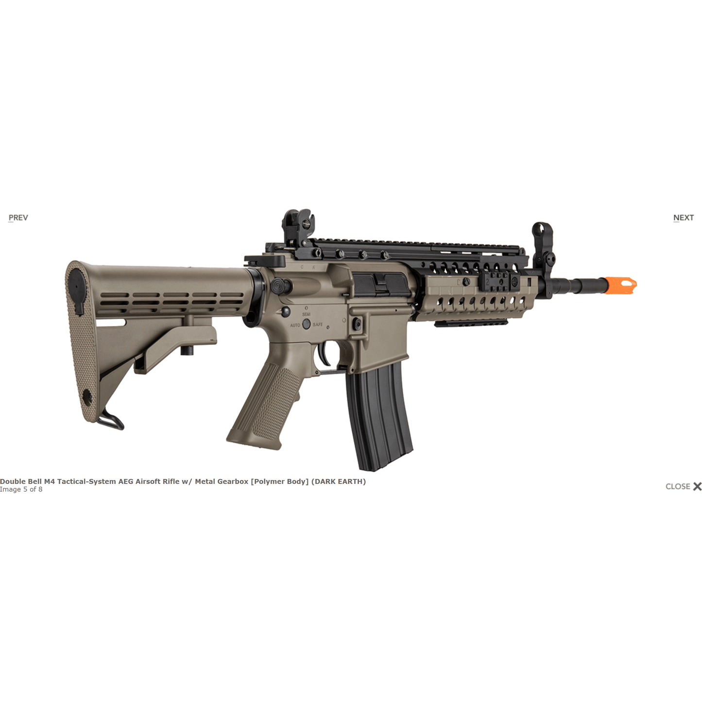 DOUBLE BELL BYT-05T M4SS Gel Blaster AEG With Metal Gearbox and Hop Up Colour: Tan