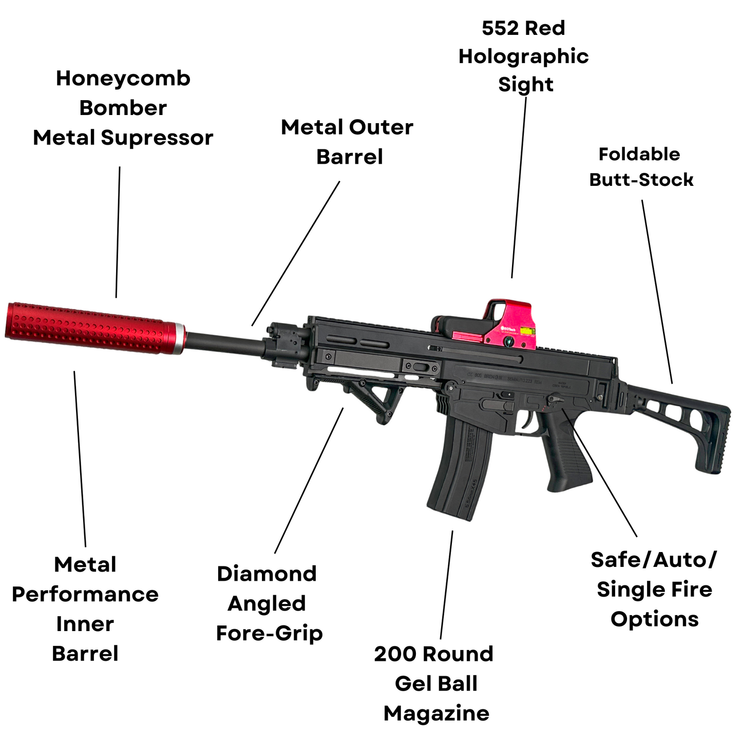 "M4 Madness" CGB Custom - Gel Blaster