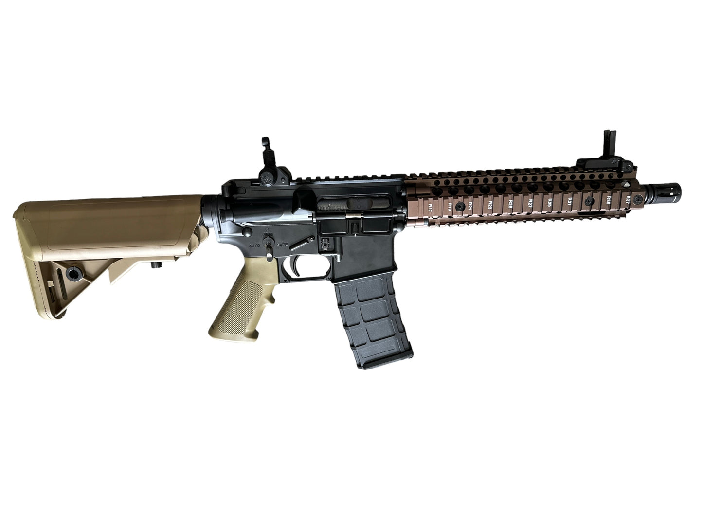GOLDEN EAGLE MC6593MT MK18 MOD1 FULL METAL GBBR GEL BLASTER Colour: Partial Tan