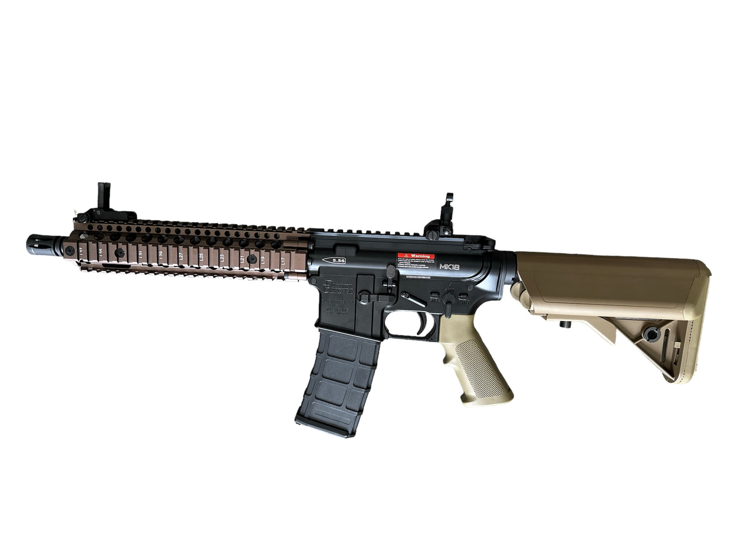 GOLDEN EAGLE MC6593MT MK18 MOD1 FULL METAL GBBR GEL BLASTER Colour: Partial Tan