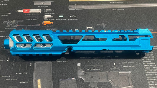 AAP-01/C CTM FUKU-2 CNC UPPER SET – Long CUTOUT Version BLUE / SILVER CTM – for GEL BLASTER