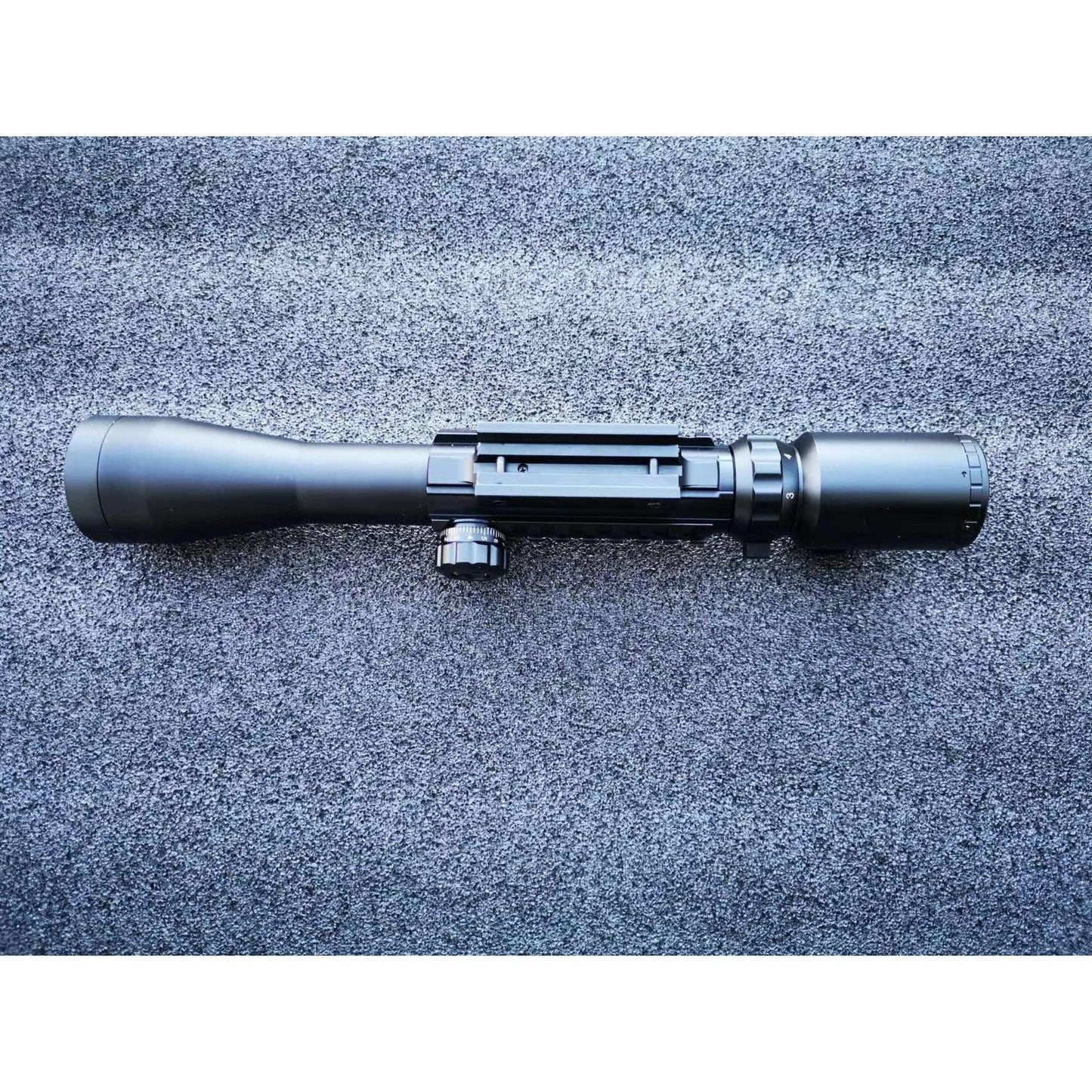 C3-9x40EG Metal Rifle Scope with Red and Green Light With 3 Side Tactical Rail