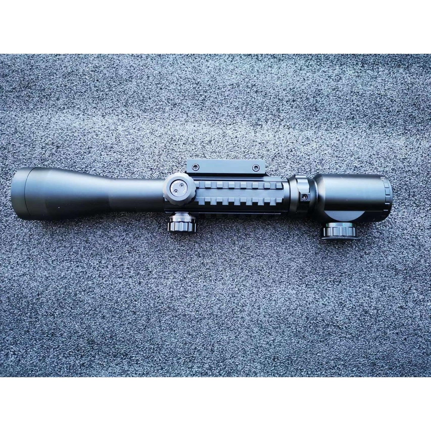 C3-9x40EG Metal Rifle Scope with Red and Green Light With 3 Side Tactical Rail