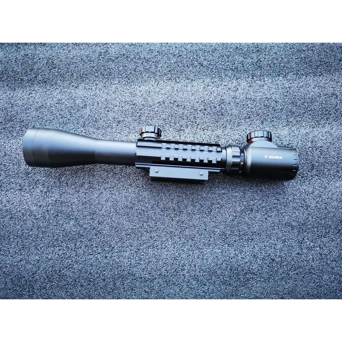 C3-9x40EG Metal Rifle Scope with Red and Green Light With 3 Side Tactical Rail
