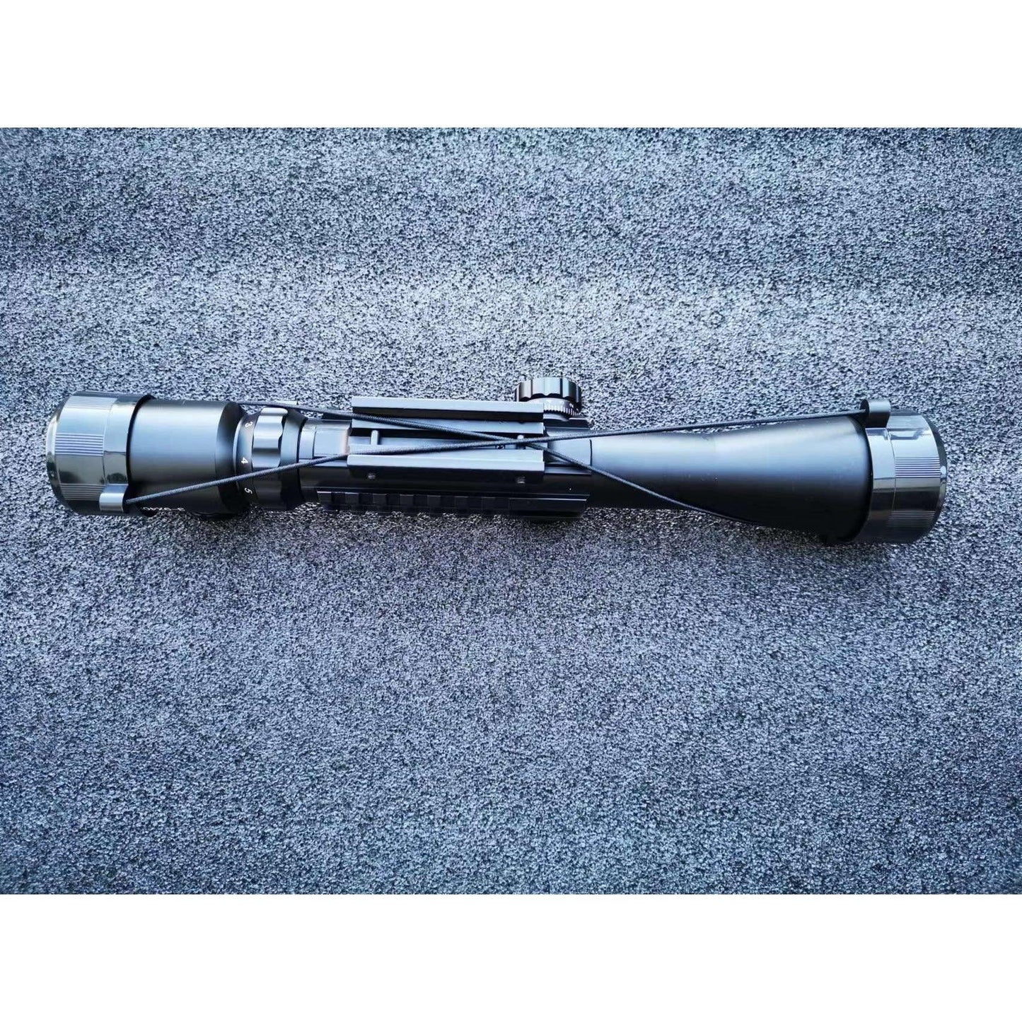 C3-9x40EG Metal Rifle Scope with Red and Green Light With 3 Side Tactical Rail