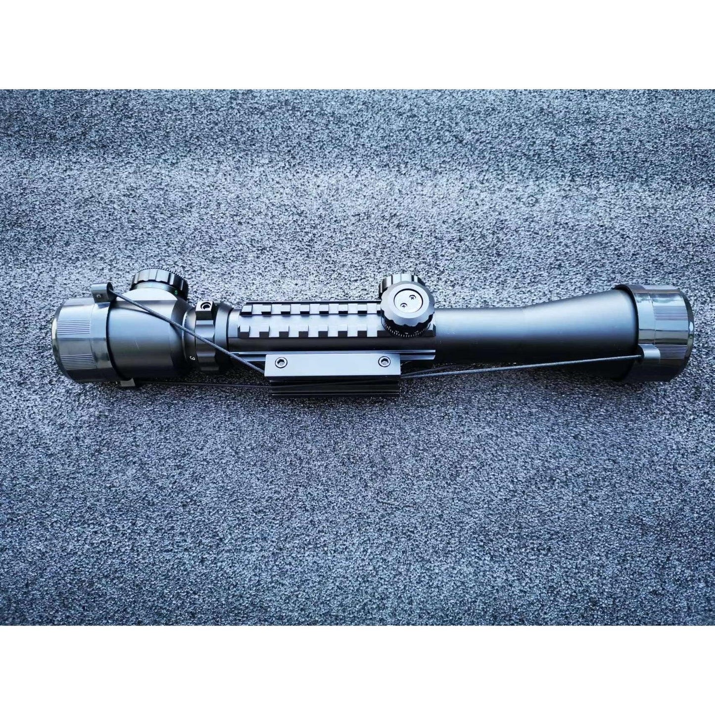 C3-9x40EG Metal Rifle Scope with Red and Green Light With 3 Side Tactical Rail