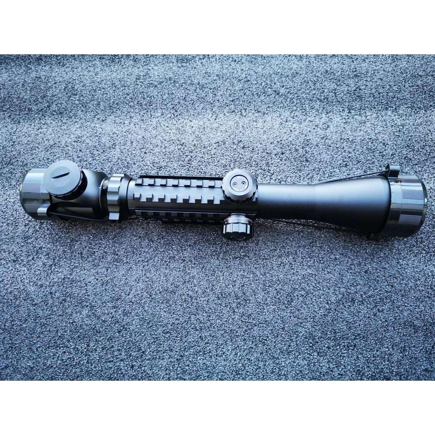 C3-9x40EG Metal Rifle Scope with Red and Green Light With 3 Side Tactical Rail