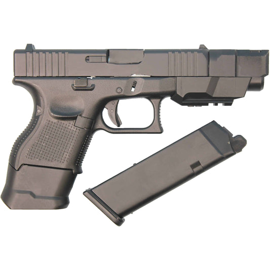 DOUBLE BELL Glock 26C Gas Blowback Gel Blaster Green Gas With Compensator Version 724C Black