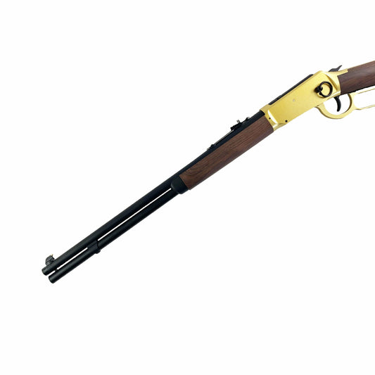 DOUBLE BELL WINCHESTER M1894 CO2 GAS POWERED GEL BLASTER REAL WOOD VERSION Golden