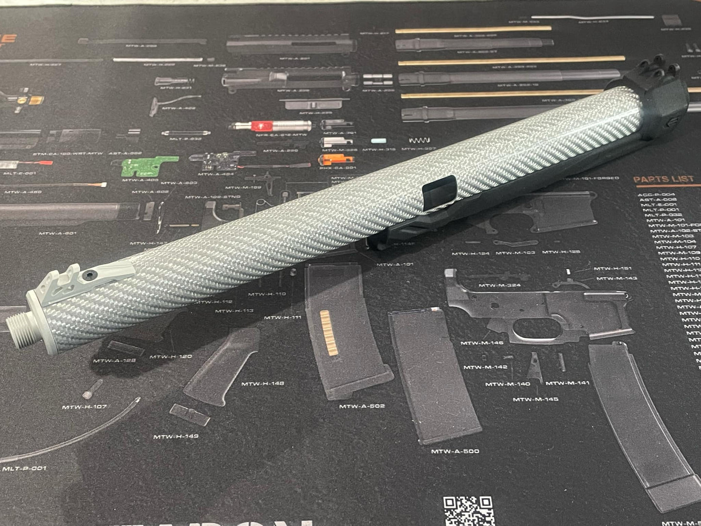 AirTac Customs GEN 4 HPA CRBN Upper -185mm Silver