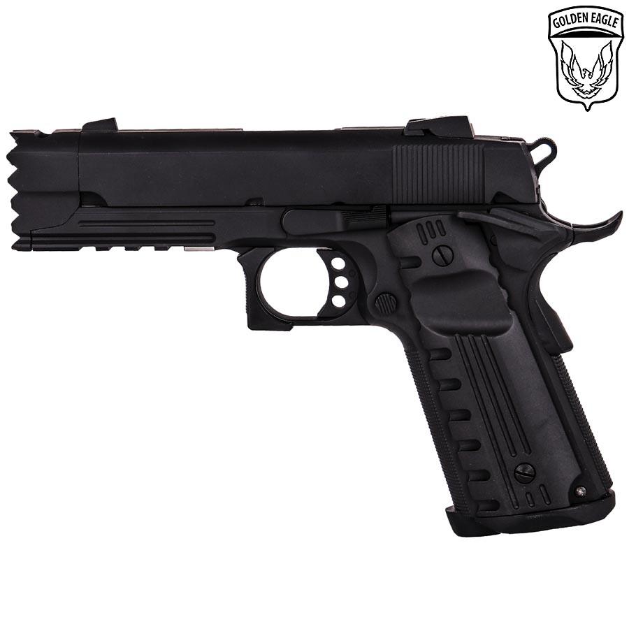 Golden Eagle 3316 CO2 Powered Hi-Capa Strike Warrior Gel Blaster Pistol Black