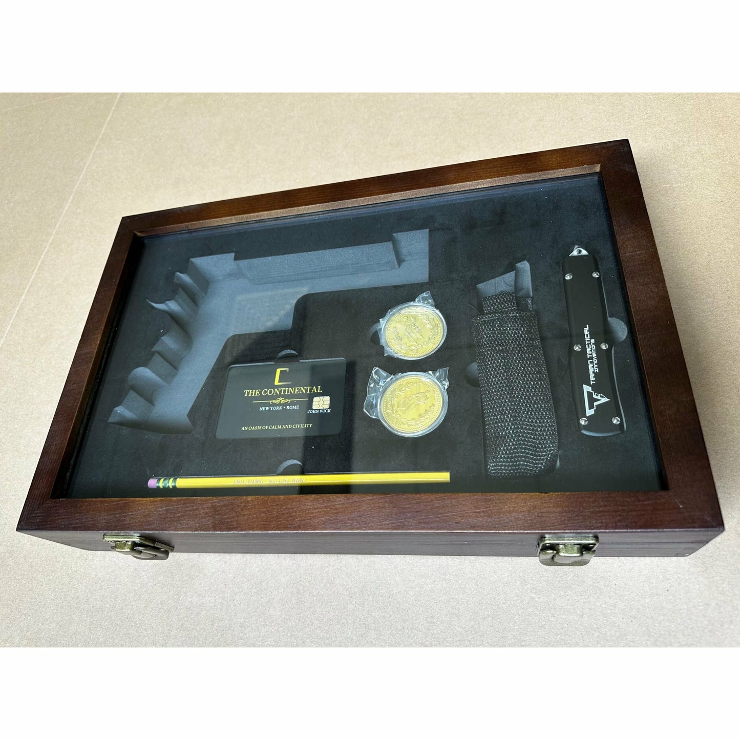 Hi Capa Read Wood With Glass Collectible Case