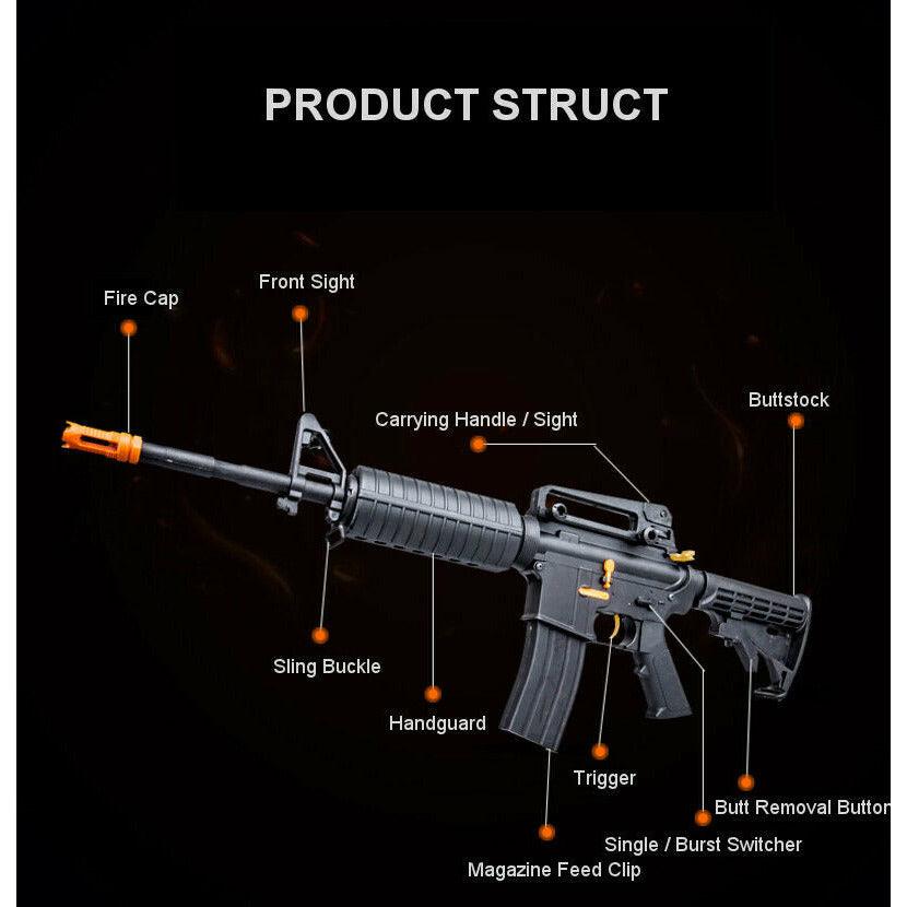 Nylon Jinming M4A1-J9 Gen9 Gel Blaster Auto Mag-Fed Adult-Size