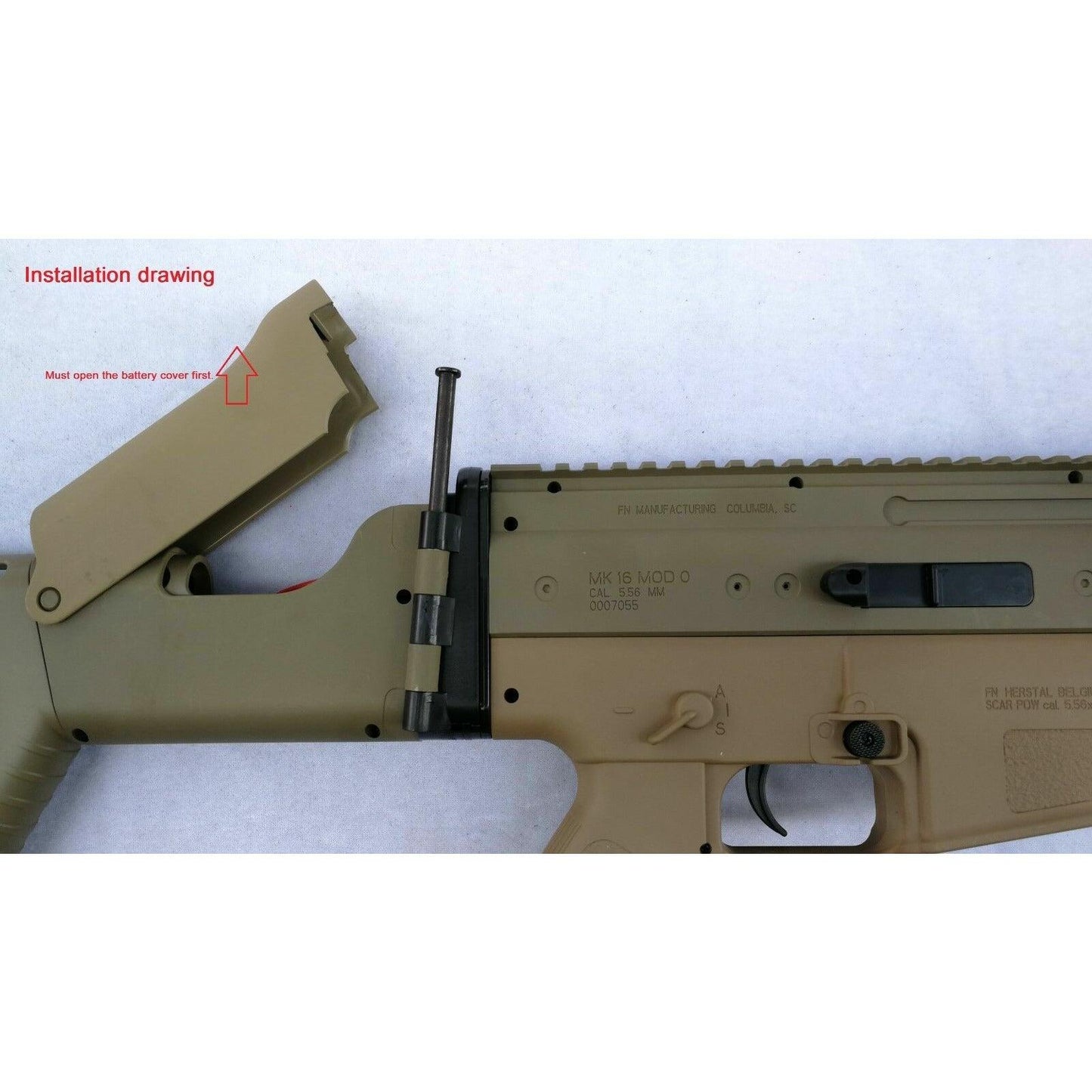Jinming Gen8 SCAR V2 Gel Blaster with Upgraded Nylon Gearbox