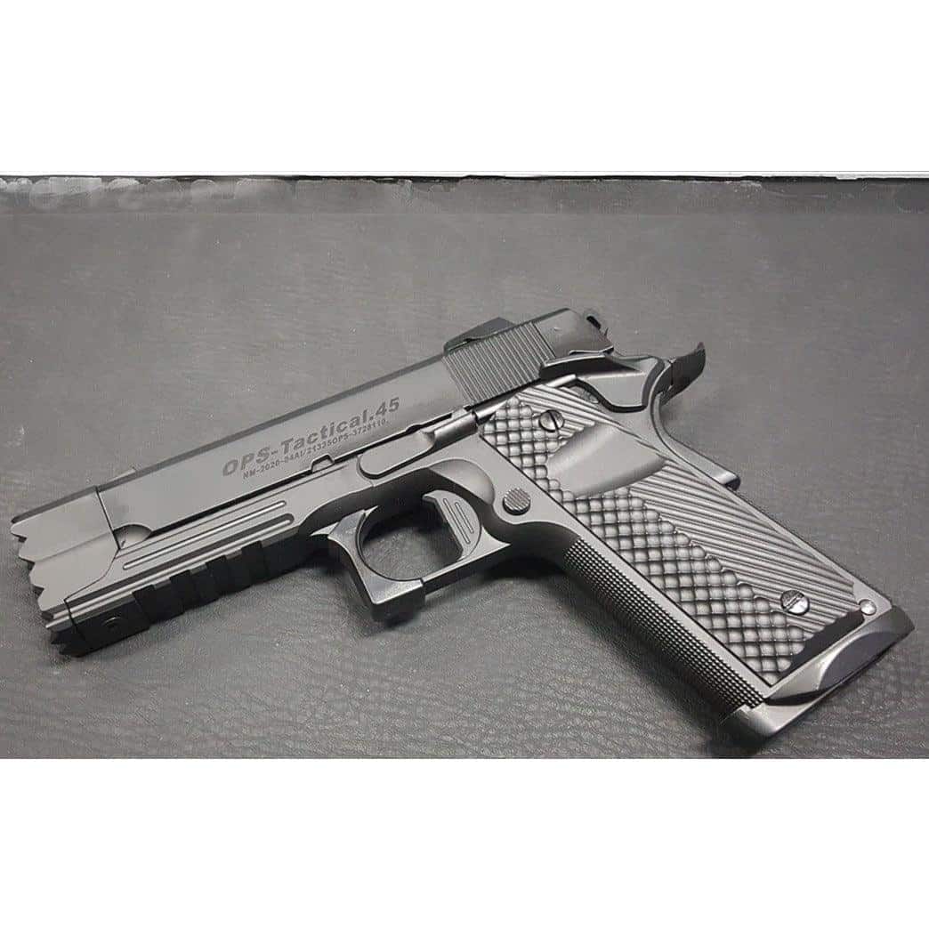 Golden Eagle 3321 CO2 Powered Hi-Capa Strike Warrior Gel Blaster Pistol Black