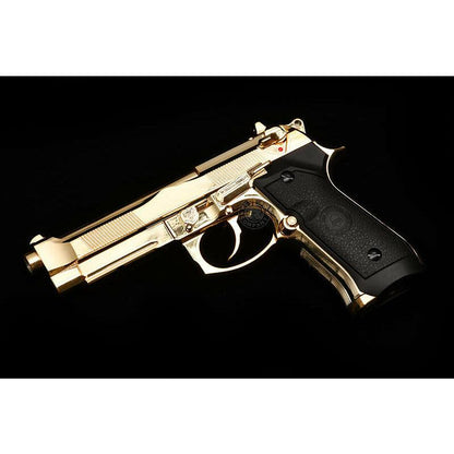 DOUBLE BELL Beretta M92 A1 M9 Gel blaster Gas POWERED Blowback Golden Chrome