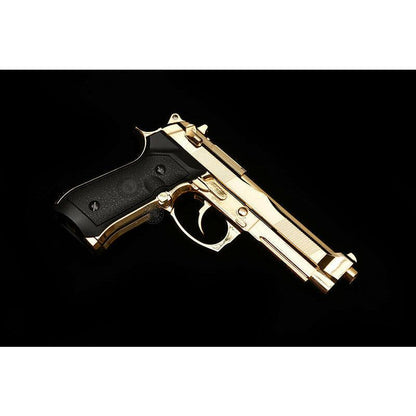 DOUBLE BELL Beretta M92 A1 M9 Gel blaster Gas POWERED Blowback Golden Chrome
