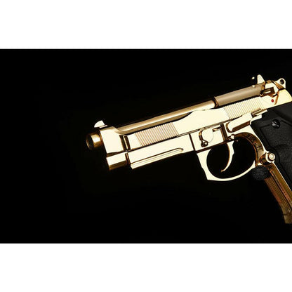 DOUBLE BELL Beretta M92 A1 M9 Gel blaster Gas POWERED Blowback Golden Chrome