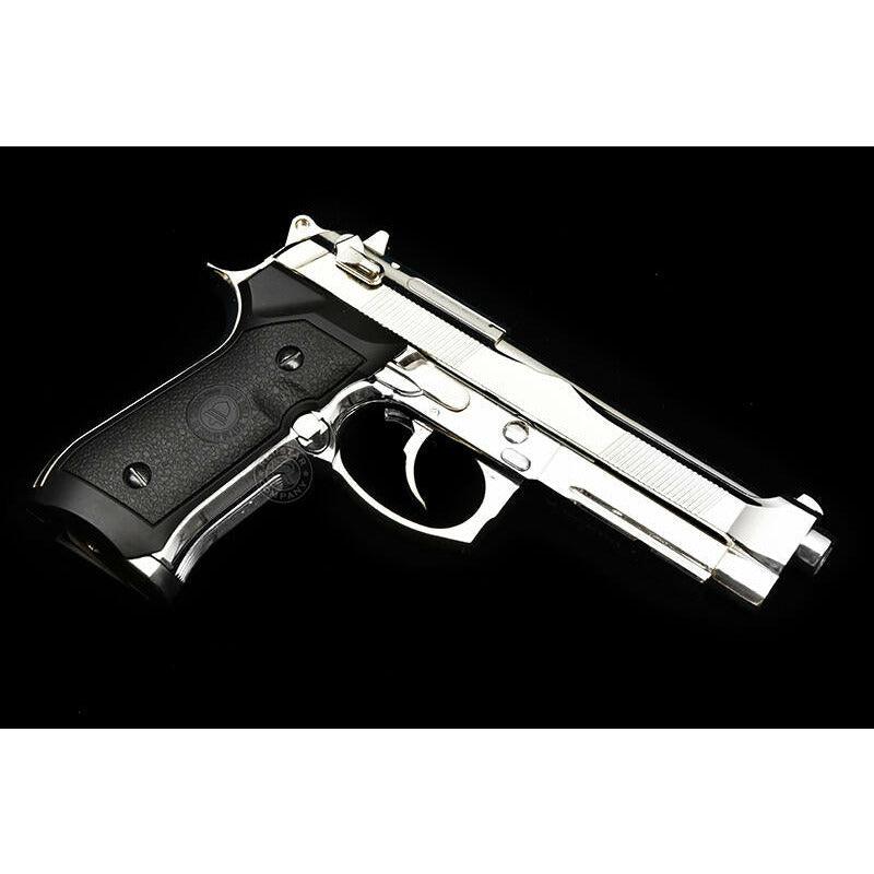 DOUBLE BELL Beretta M92 A1 M9 Gel blaster Gas POWERED Blowback Silver Chrome