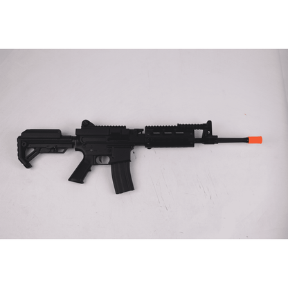 Golden Eagle 6669 Fightlite MCR Machine Gun AEG Rifle Full Metal Gel Blaster Black with Long Barrel