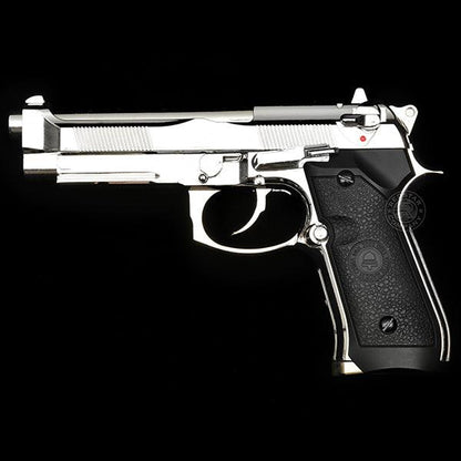 DOUBLE BELL Beretta M92 A1 M9 Gel blaster Gas POWERED Blowback Silver Chrome