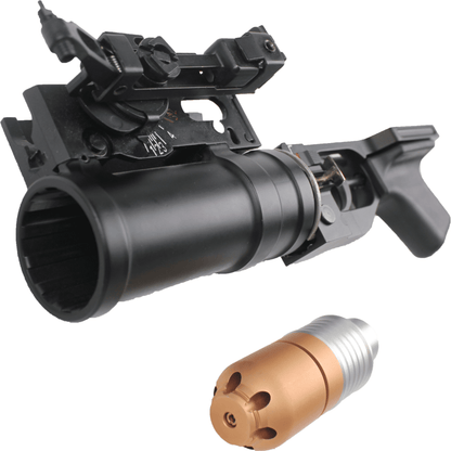 Double Bell K-55 GP-25 Metal Grenade Launcher Gas Powered Gel Blaster Colour: Black