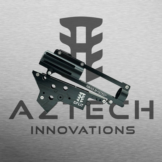 AZTECH SPLIT SCYTHE 7075 CNC V2 GEARBOX FOR GELBALL