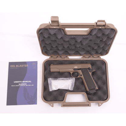 GOLDEN EAGLE 3306T GM1911 GEL BLASTER CO2 POWERED Hi-Capa 4.3 VERSION GAS BLOWBACK Colour: Tan