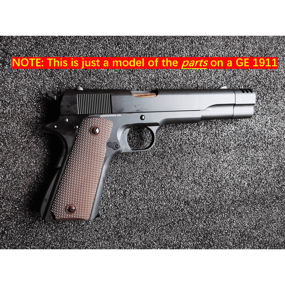 DOUBLE BELL Compensator for DE / GOLDEN EAGLE 1911 Series Gel Blaster Gas Blowback Color: Black