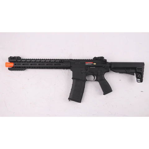 GOLDEN EAGLE MC6598M M4 13″ M-LOK COBRA FULL METAL GEL BLASTER GREEN GAS POWERED GAS BLOWBACK RIFLE (Colour: Black)