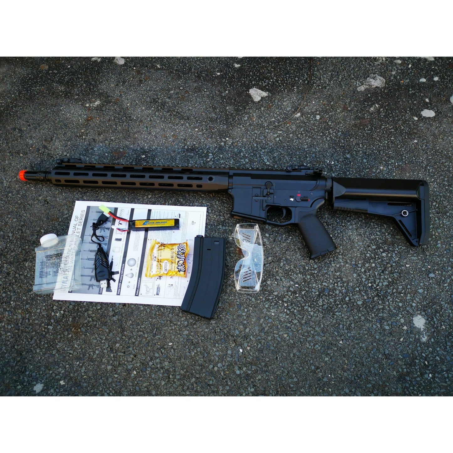 JOHN WICK STYLE CYMA Platinum M4 QBS Full Metal Gel Blaster AEG w/ Lipo Ready GearboxSame as the item box Package