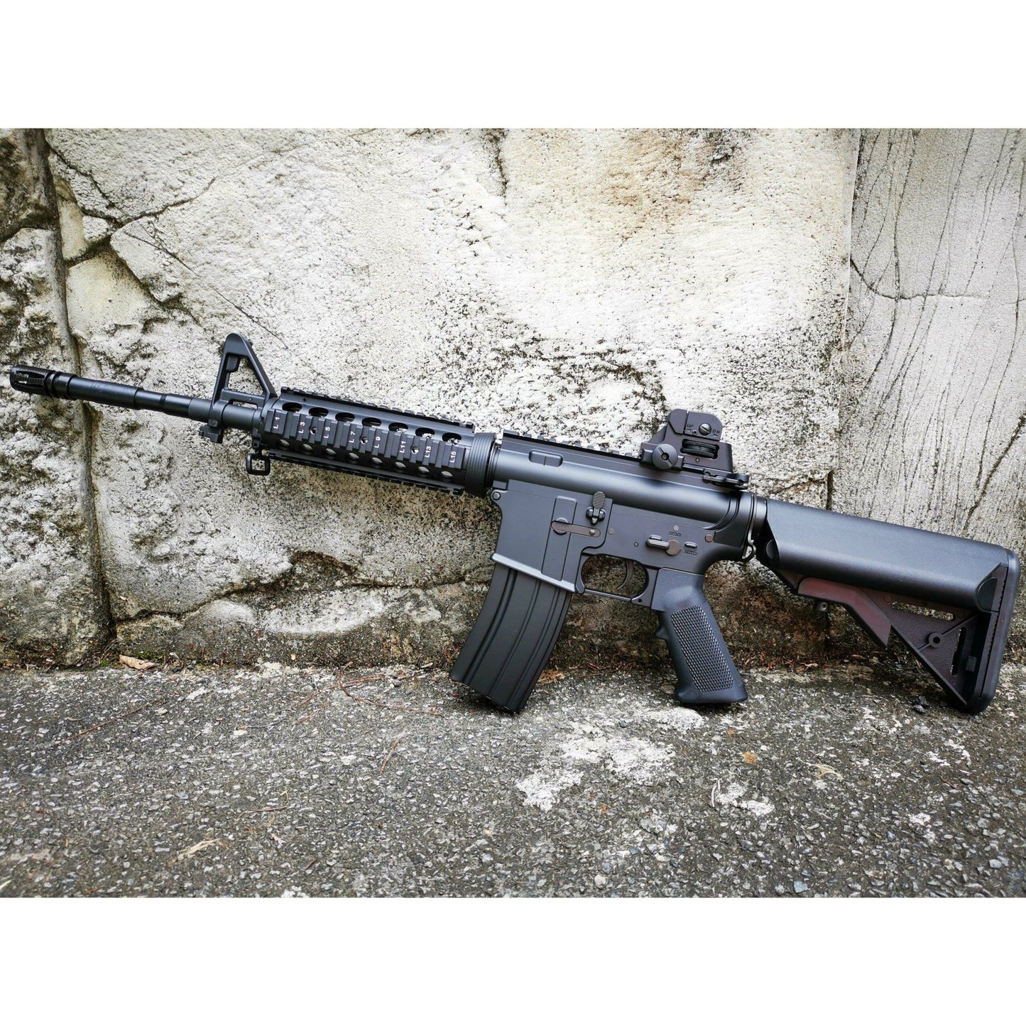 CYMA M4 CQB-R SOPMOD LiPo Ready Metal Gel Blaster AEG Package: Black