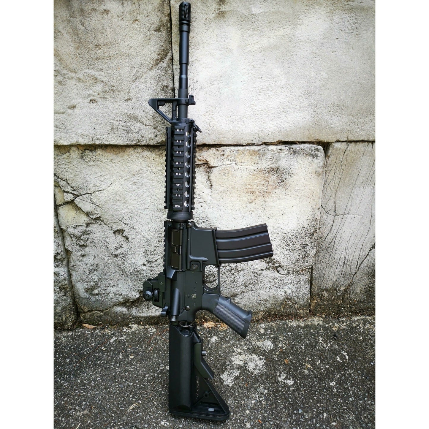 CYMA M4 CQB-R SOPMOD LiPo Ready Metal Gel Blaster AEG Package: Black