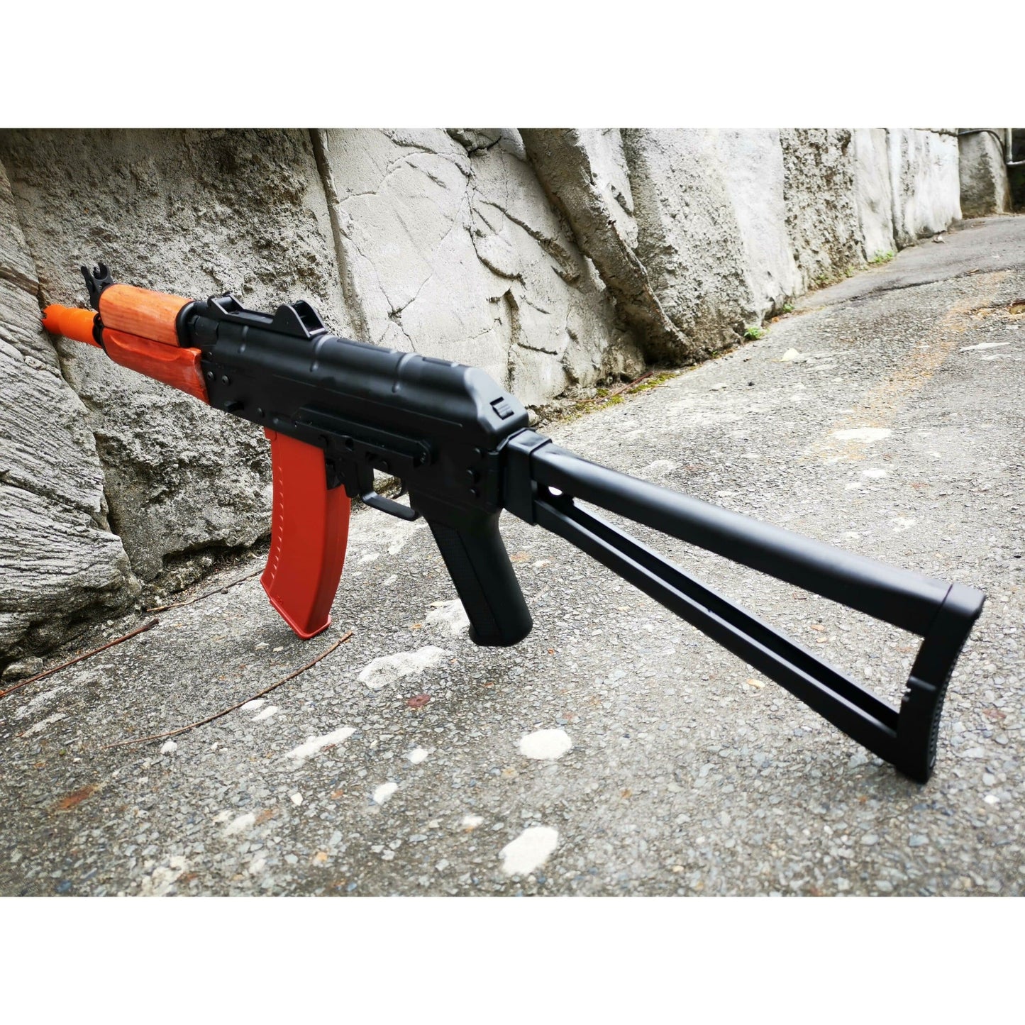 JINMING AK 74U J12 Nylon Gel Blaster With Real Wood Handguard