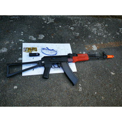 STS AK74M GEL BLASTER WITH REAL WOOD HANDGUARD