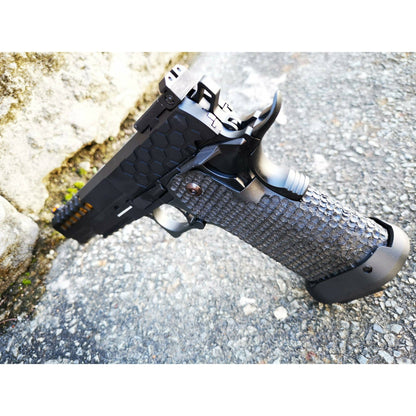 GOLDEN EAGLE 3399 FULL METAL CNC HEX CUT 2011 GEL BLASTER GREEN GAS POWERED Hi-Capa 5.1 VERSION GAS BLOW BACK