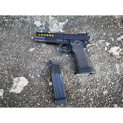 GOLDEN EAGLE 3399 FULL METAL CNC HEX CUT 2011 GEL BLASTER GREEN GAS POWERED Hi-Capa 5.1 VERSION GAS BLOW BACK