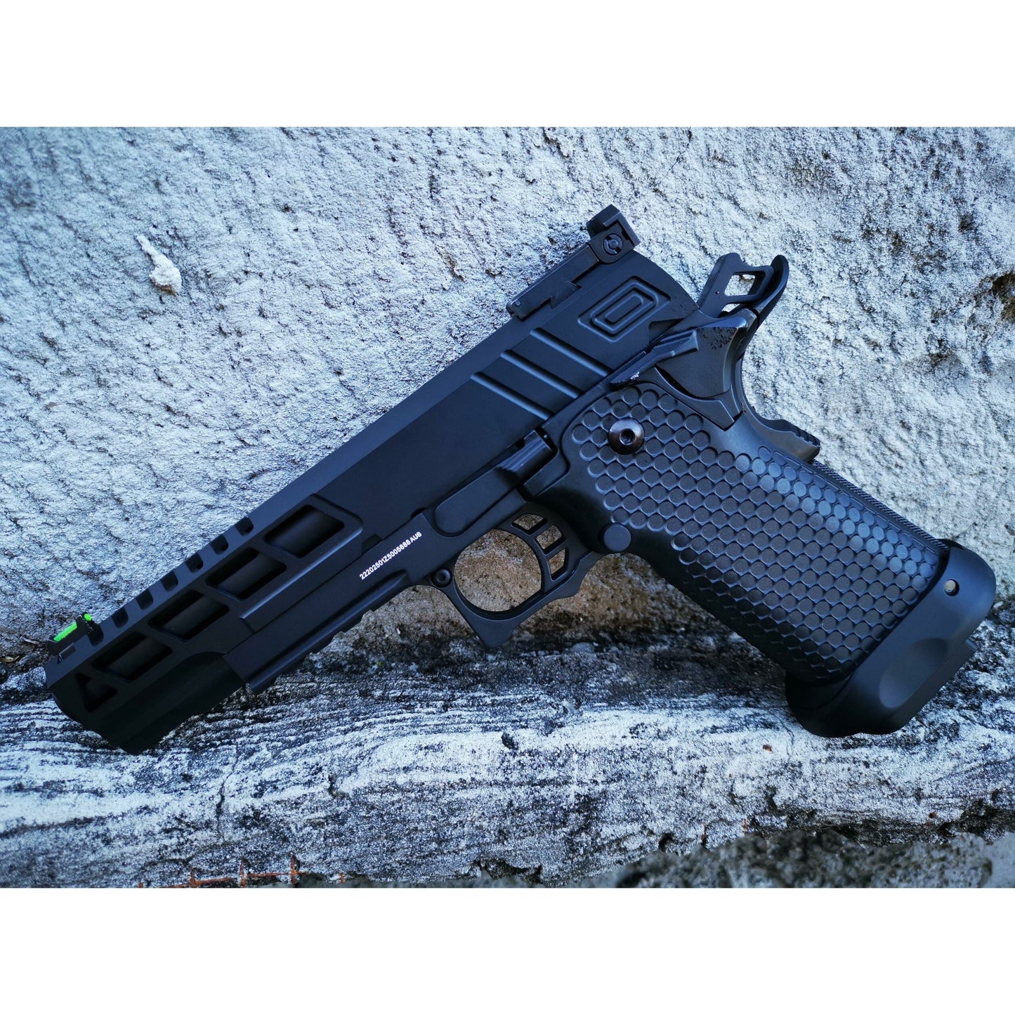 GOLDEN EAGLE 3341 Hi-Capa 5.1 GEL BLASTER GREEN GAS POWERED BLOWBACK CUSTOM NEW GEN