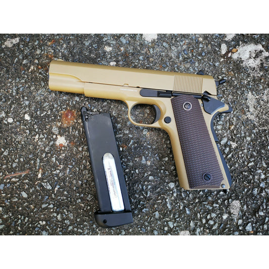 GOLDEN EAGLE 3306T GM1911 GEL BLASTER CO2 POWERED Hi-Capa 4.3 VERSION GAS BLOWBACK Colour: Tan