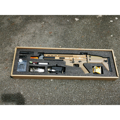 SCAR-H Metal Gel blaster AEG Tan