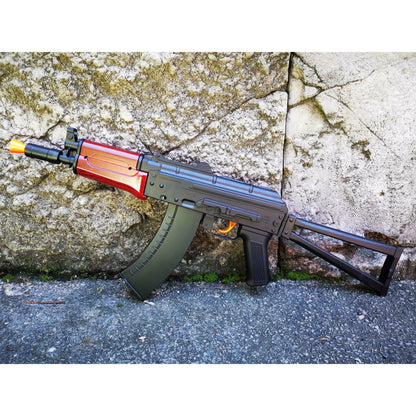 LeHui AK 74U Gel Blaster With Tactical Laser & Torch