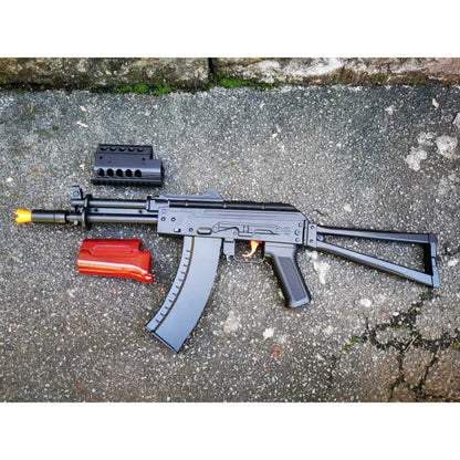 LeHui AK 74U Gel Blaster With Tactical Laser & Torch