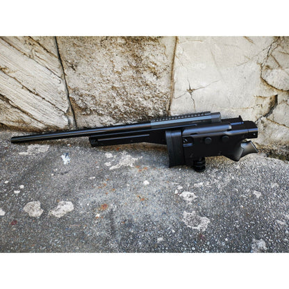 WELL MB08 Metal L96 AWM Bolt Action Gel Blaster Sniper Rifle w/ Folding Stock Color: Black