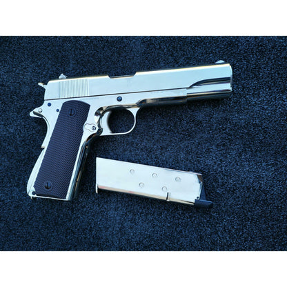 GOLDEN EAGLE 3305SV GM1911 GEL BLASTER GREEN GAS POWERED GAS BLOWBACK Chrome