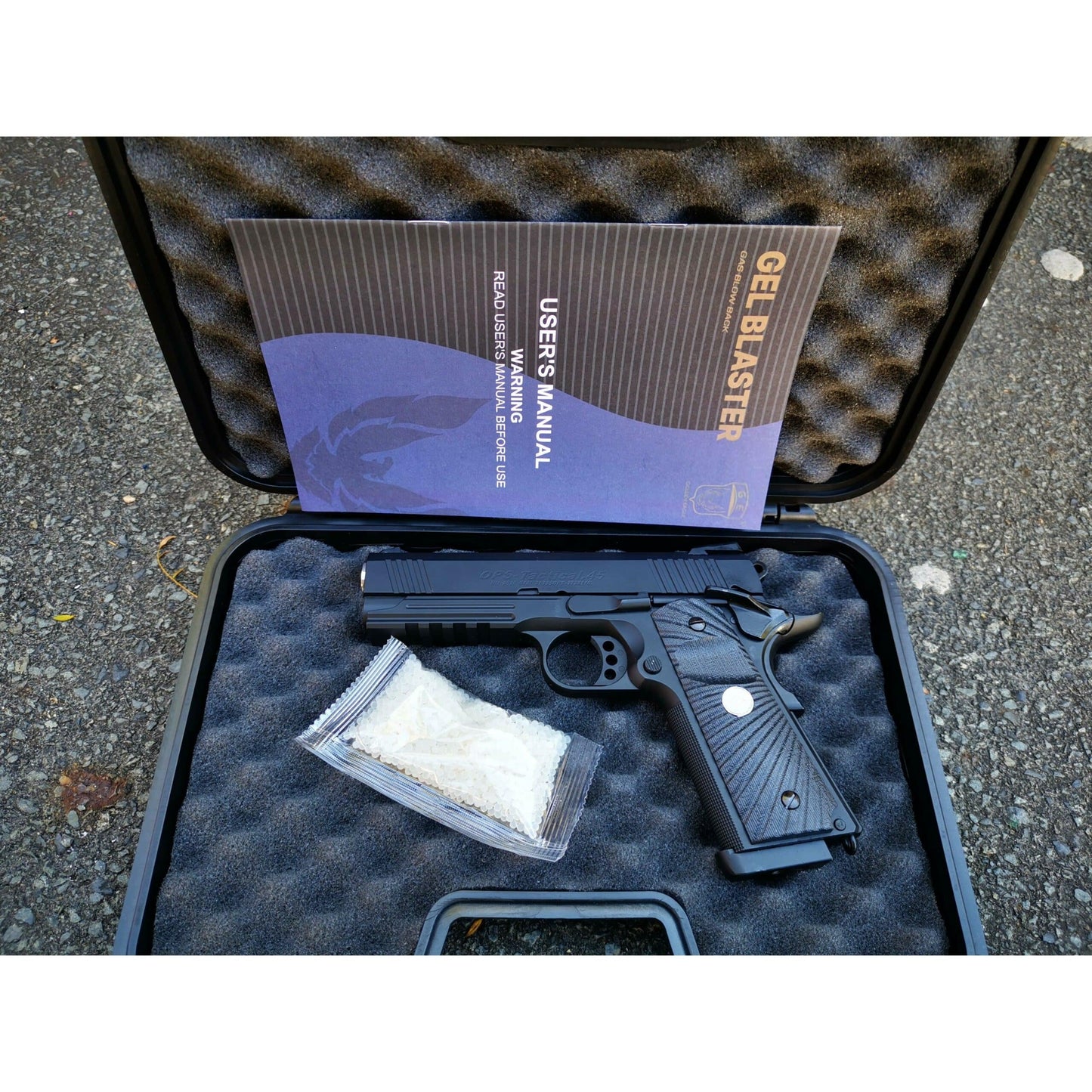 GOLDEN EAGLE 3326 HI-CAPA 4.3 OPS-Tactical Full Metal 1911 GEL BLASTER GREEN GAS/CO2 POWERED BLOW BACK