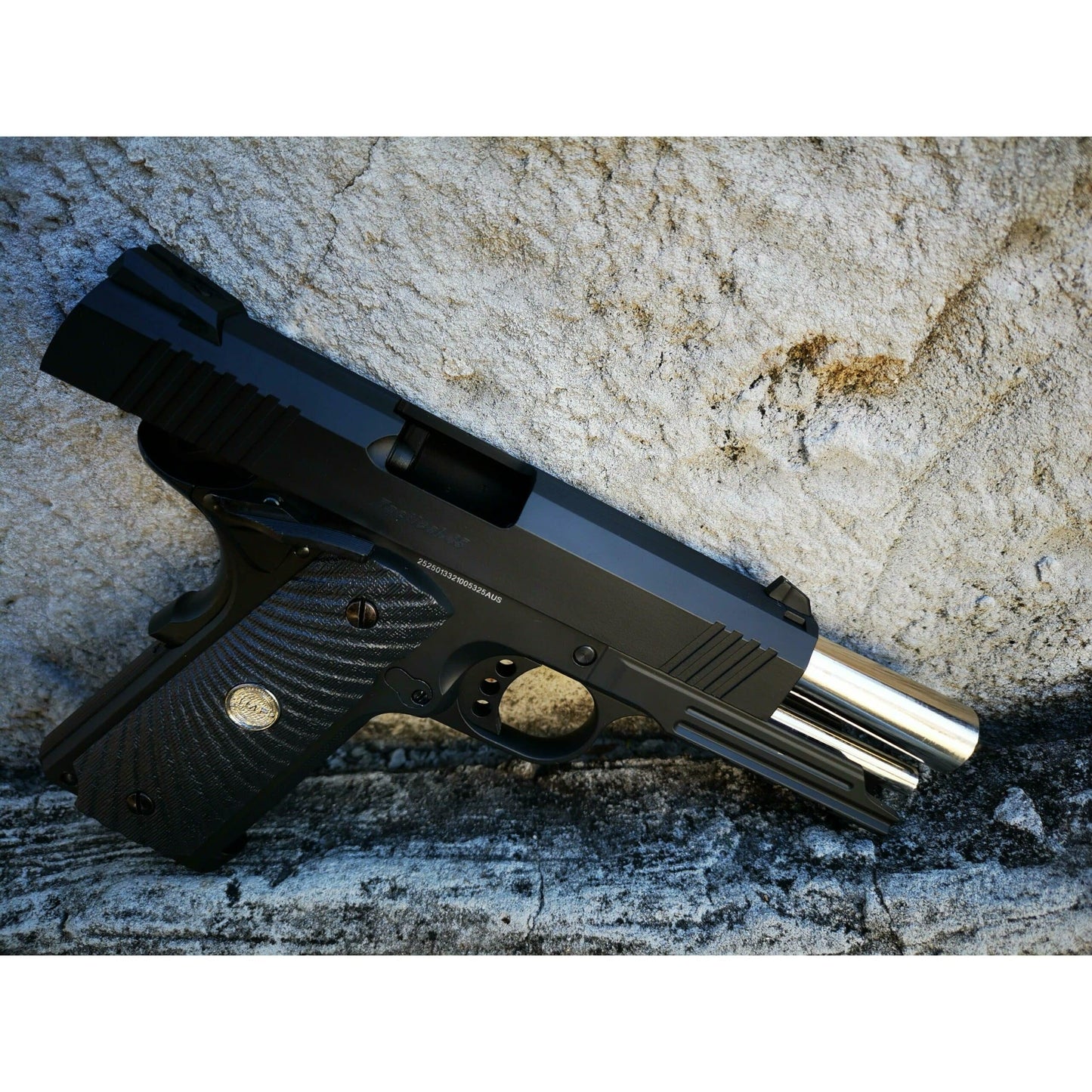 GOLDEN EAGLE 3326 HI-CAPA 4.3 OPS-Tactical Full Metal 1911 GEL BLASTER GREEN GAS/CO2 POWERED BLOW BACK