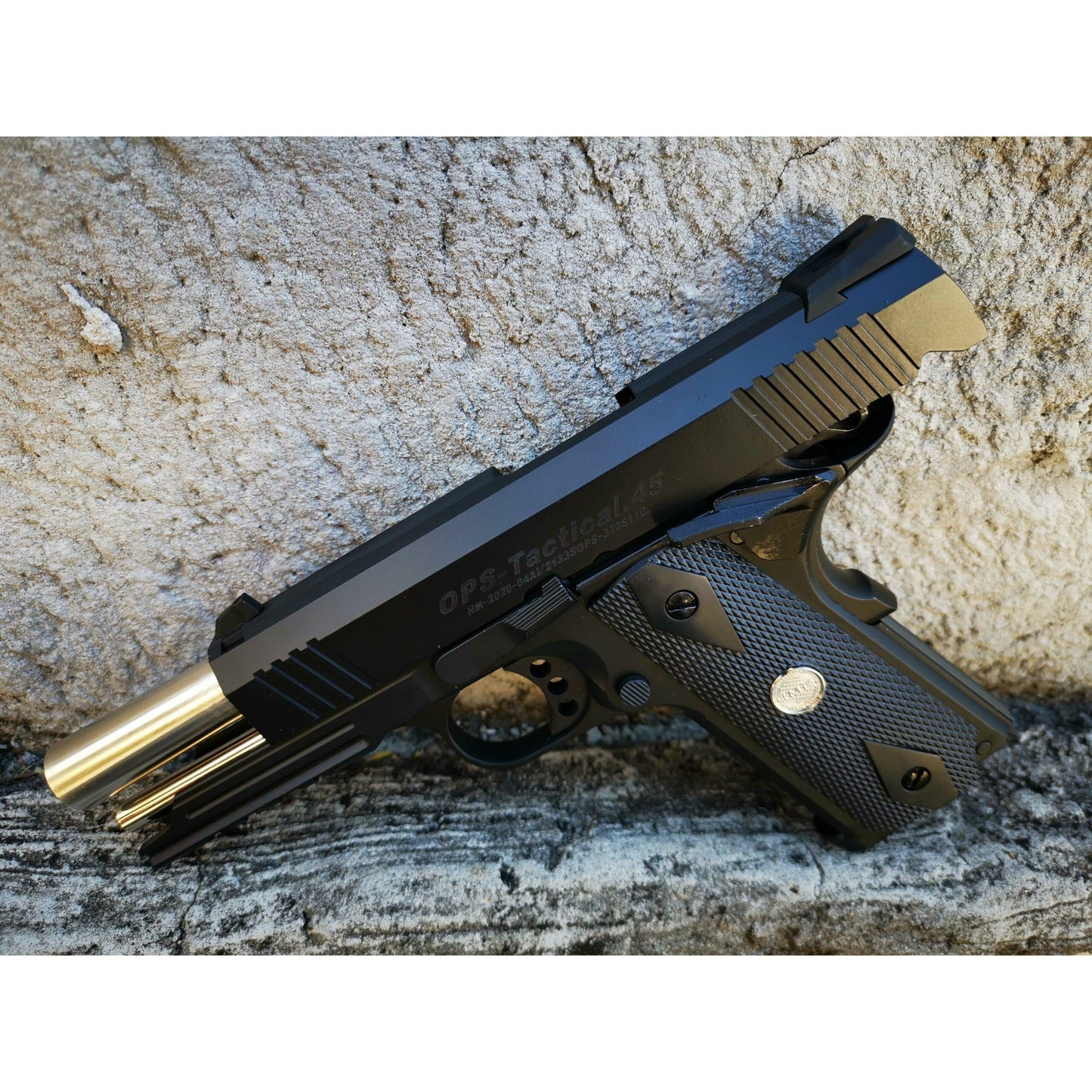 GOLDEN EAGLE 3325 HI-CAPA 4.3 OPS-Tactical Full Metal GEL BLASTER GREEN GAS/CO2 POWERED BLOW BACK