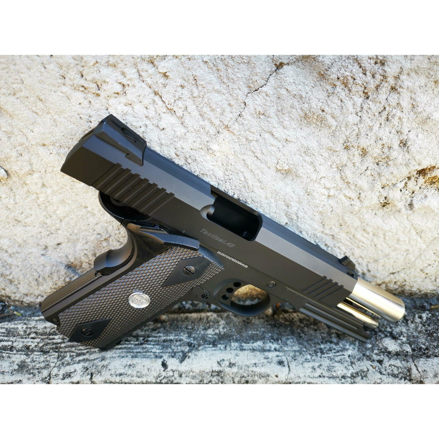 GOLDEN EAGLE 3325 HI-CAPA 4.3 OPS-Tactical Full Metal GEL BLASTER GREEN GAS/CO2 POWERED BLOW BACK